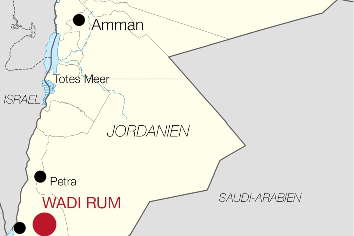 Jordanien Karte