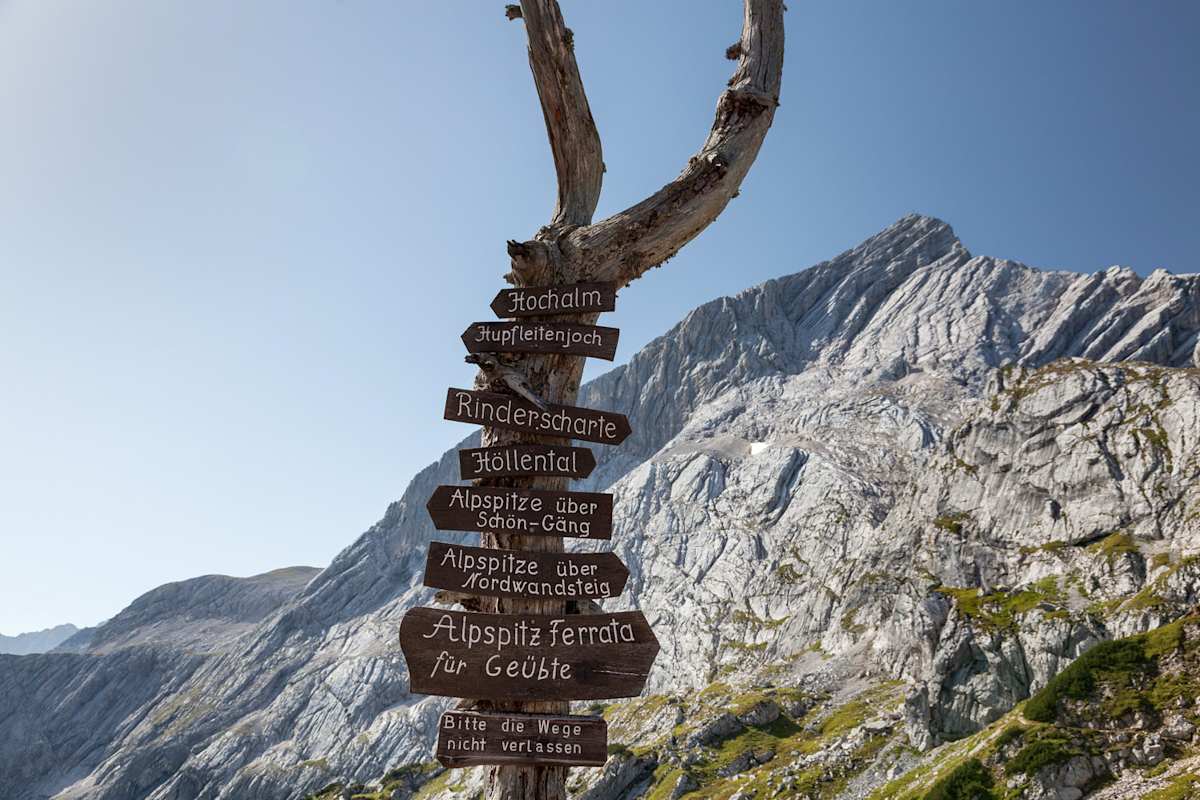 Hinweisschild Osterfelderkopf