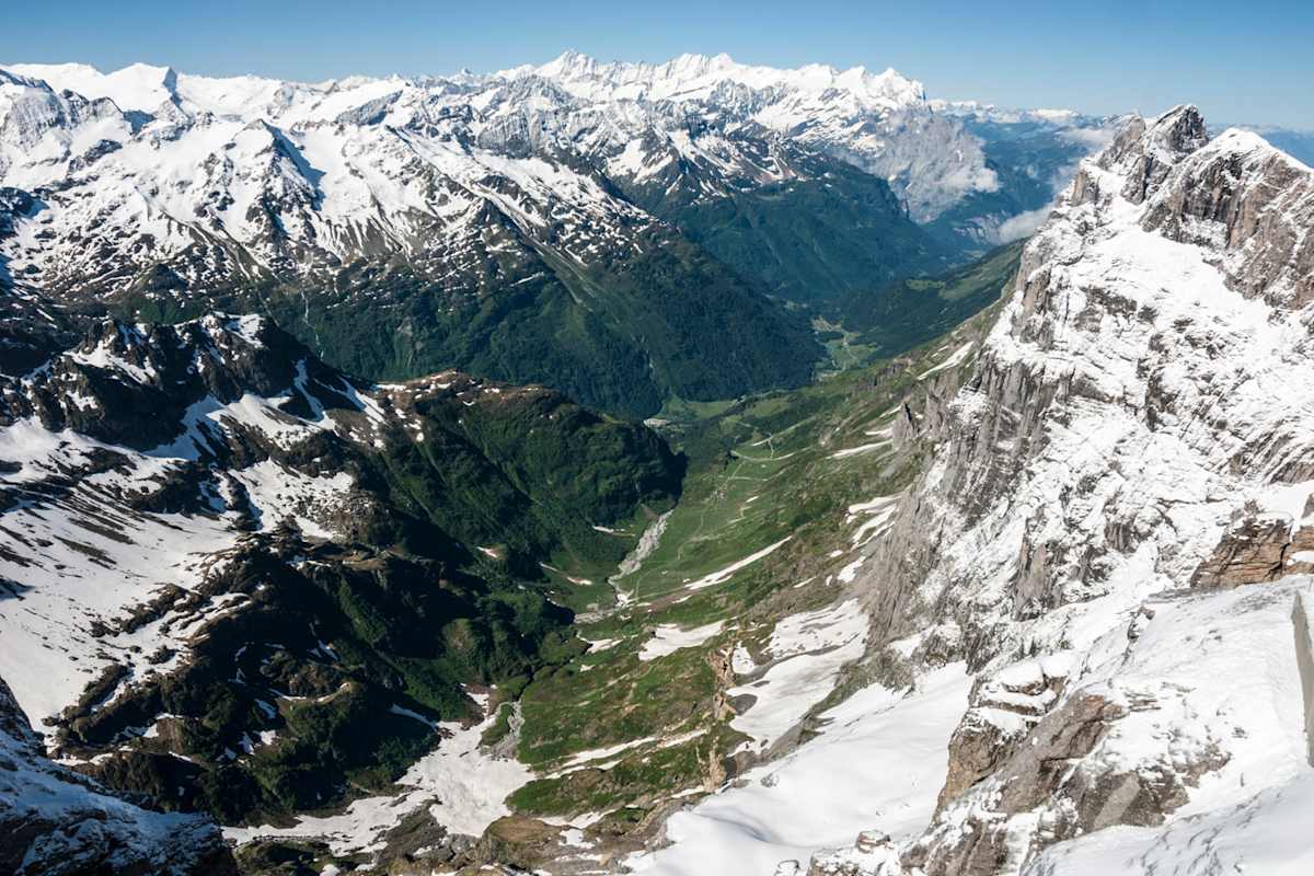 Blick vom Titlis aufs Wendental