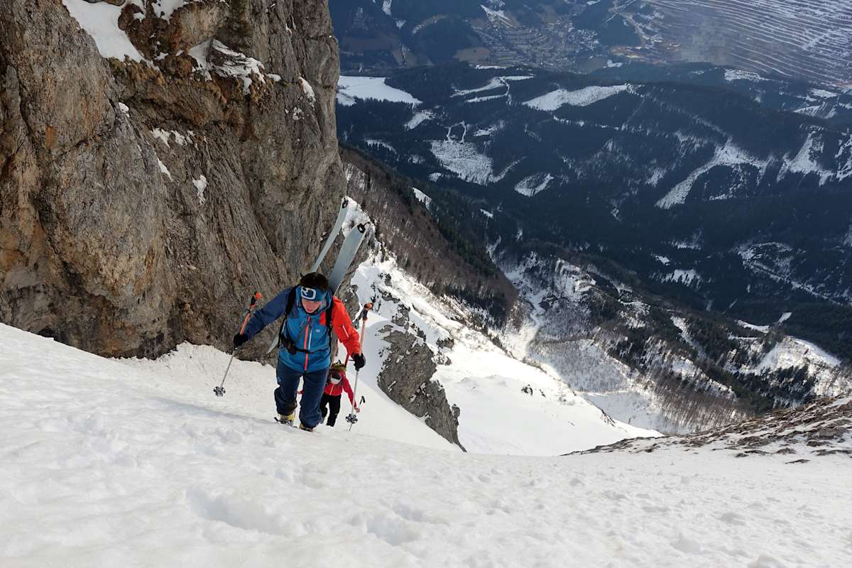 Michael in der roten Rinne