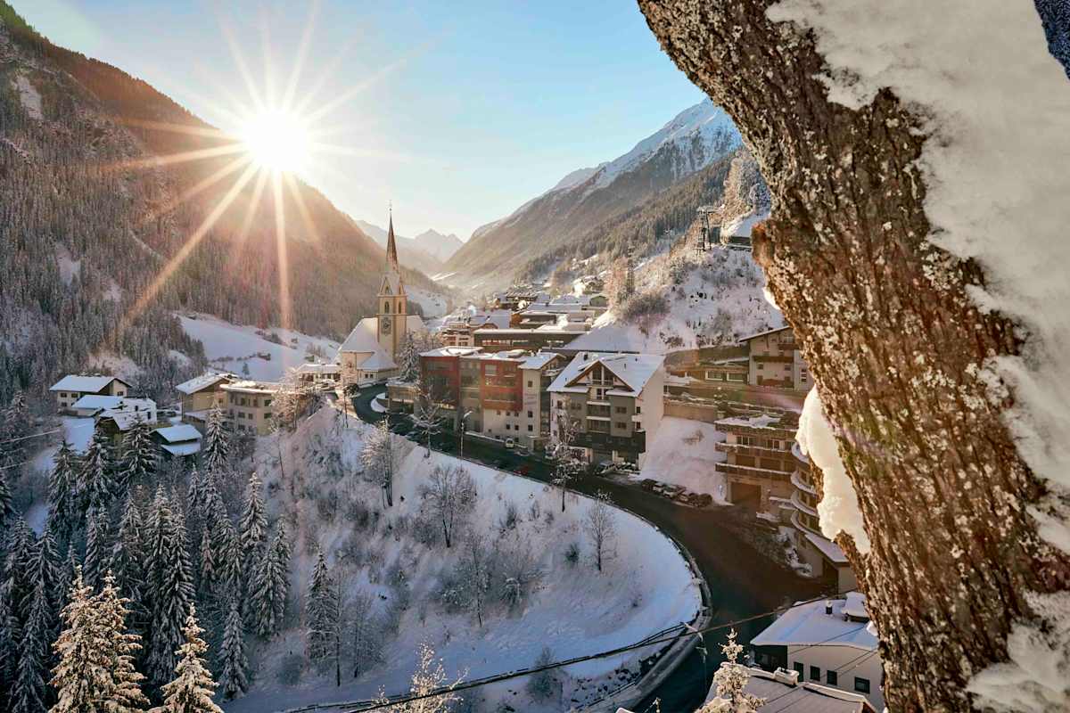 Ein Blick auf Kappl im Paznaun.