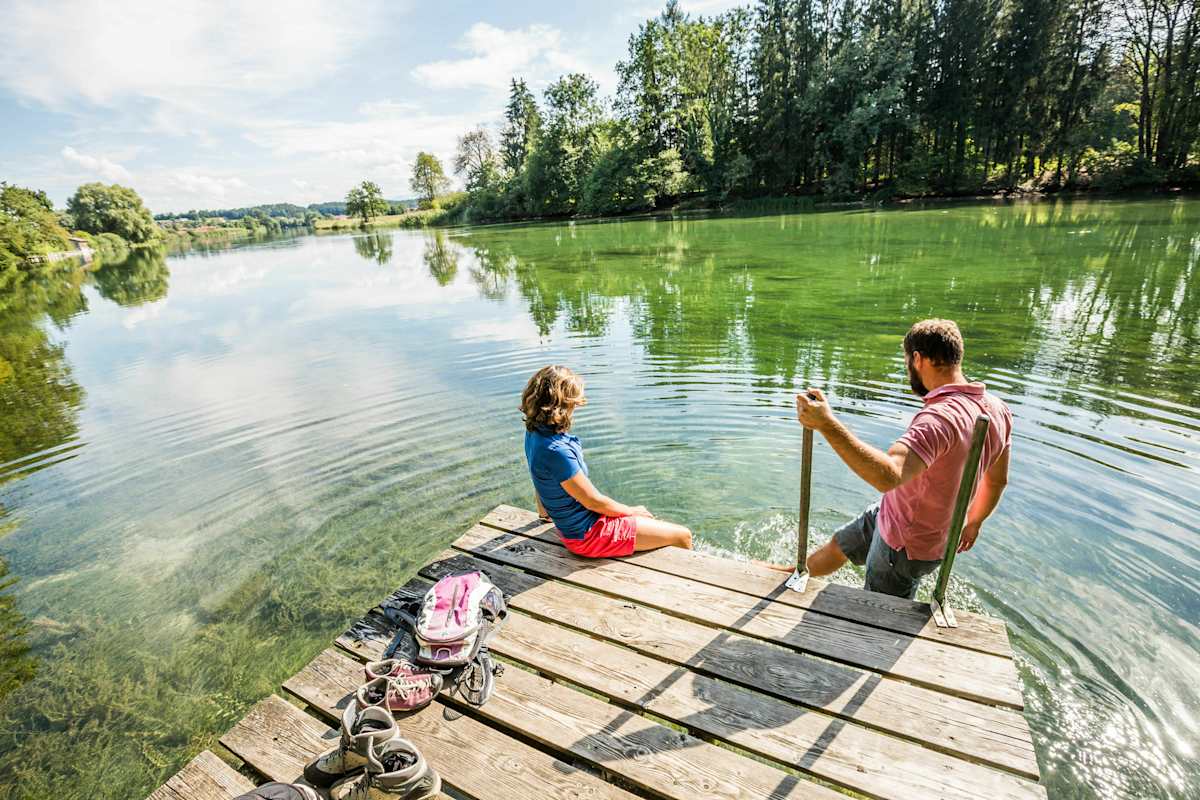 Pause an der Alz im Chiemgau