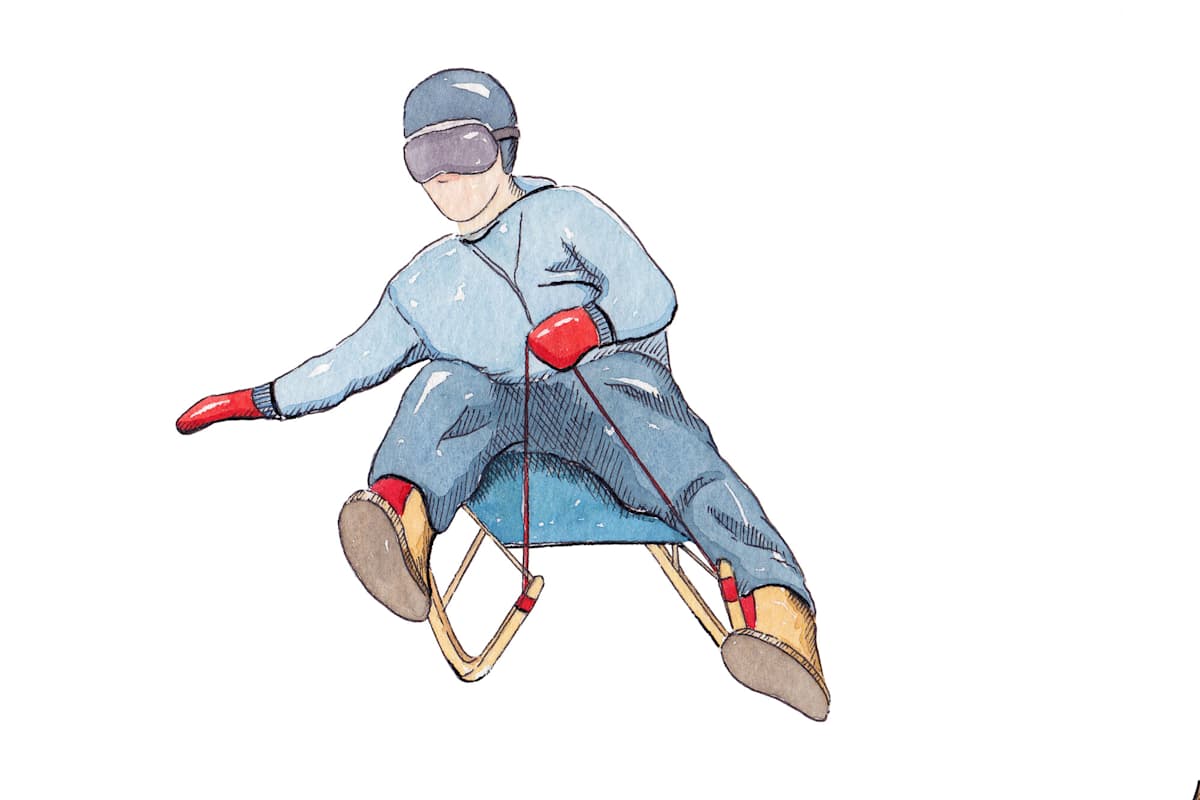 Richtig rodeln: Die Technik