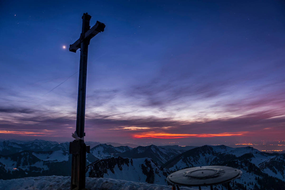 Das Gipfelkreuz der Rotwand