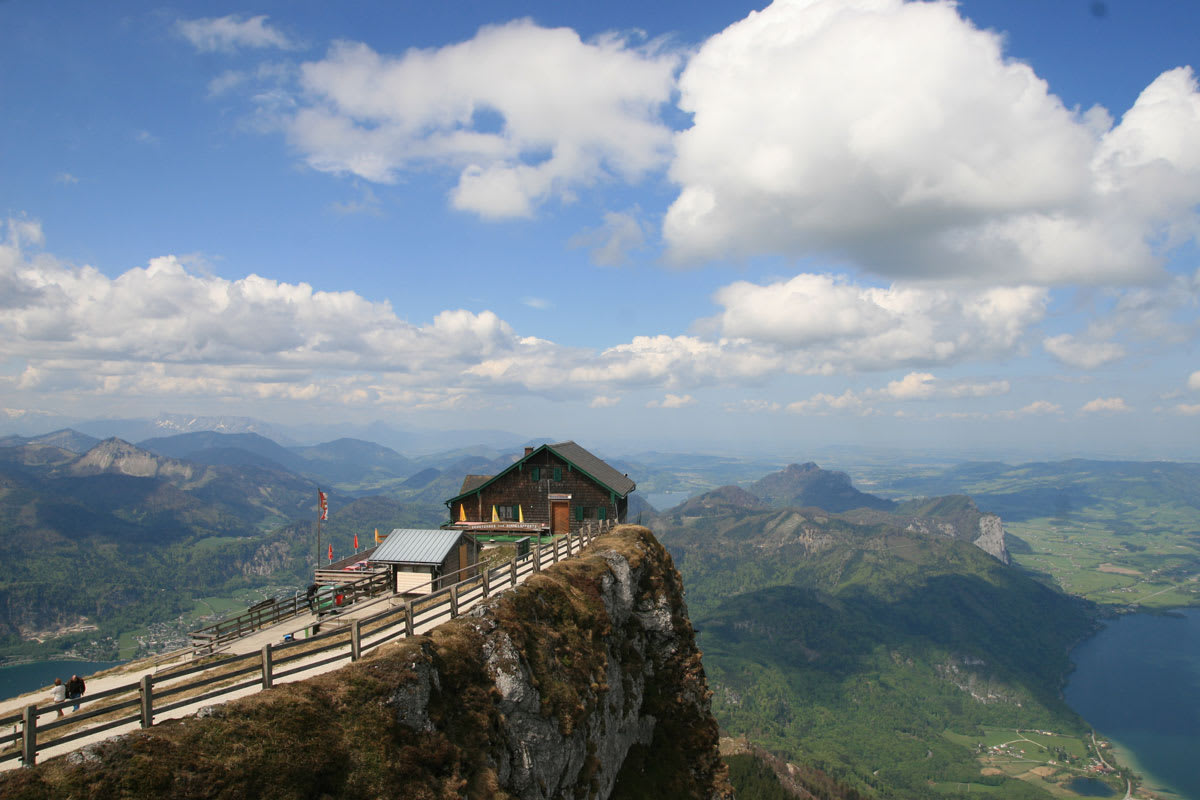Ausblick vom Schafberg auf den Mondsee