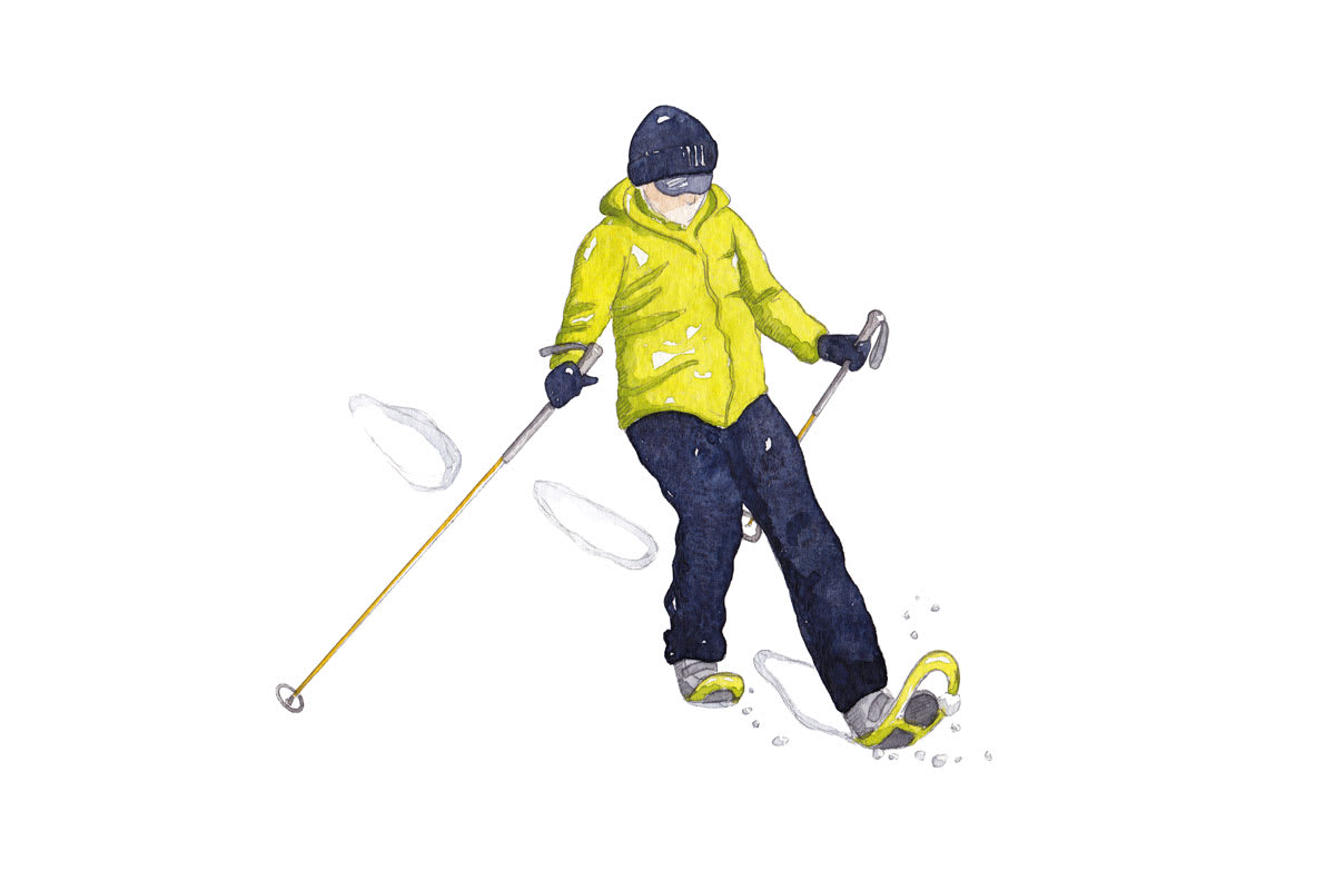 Schneeschuhgehen Technik