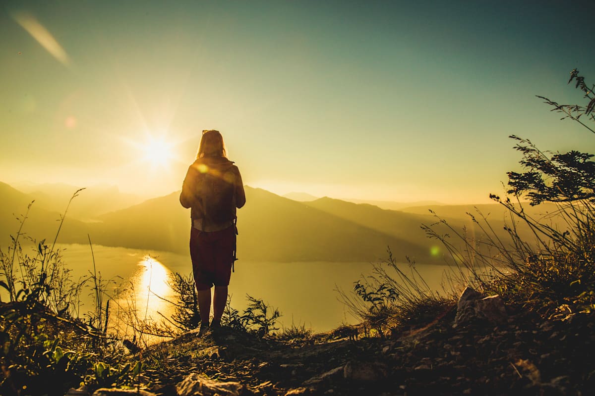 Angekommen am Gipfel - der Ausblick vom Schoberstein