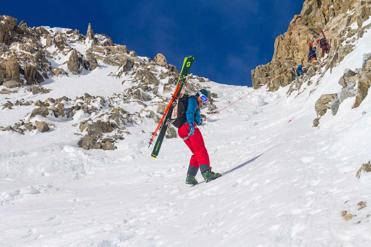 Abseilen Toula-Gletscher