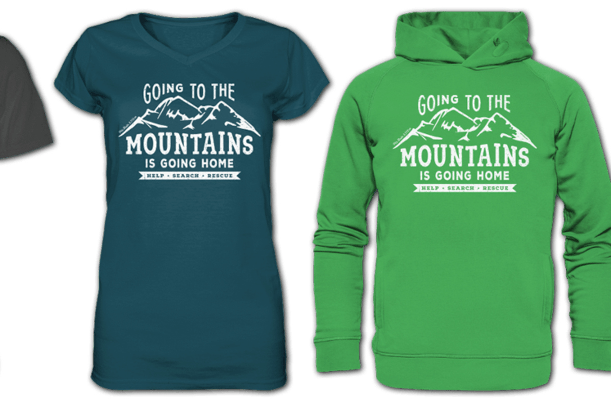 Die Charity-Shirts der Bergrettung