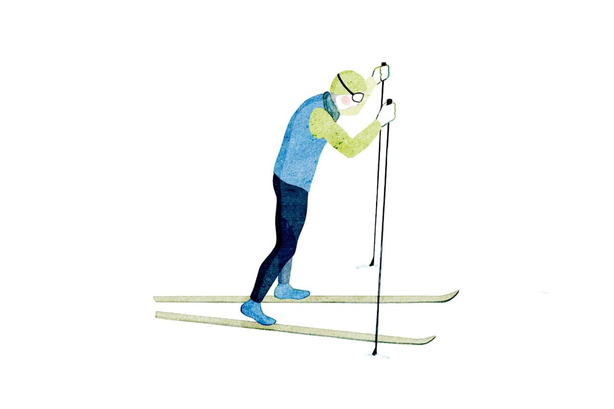 Langlauf Skating Technik