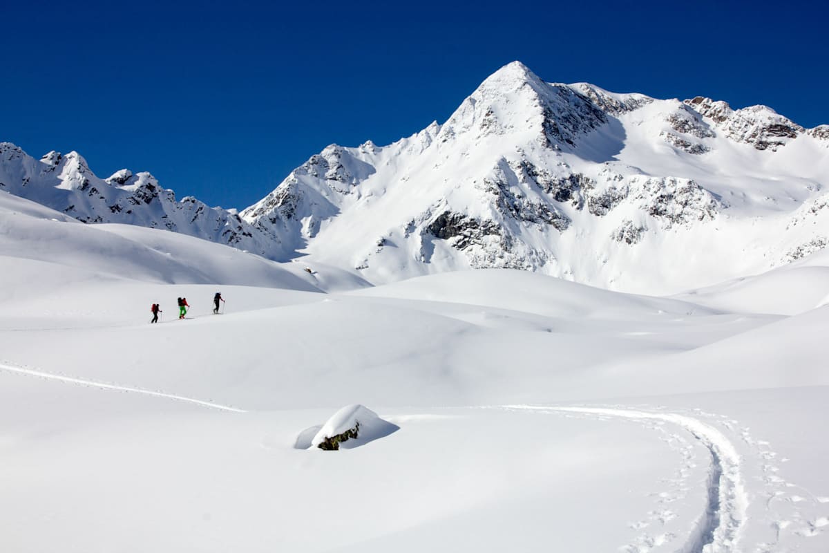 Skitourengeher in den Sellrainer Bergen