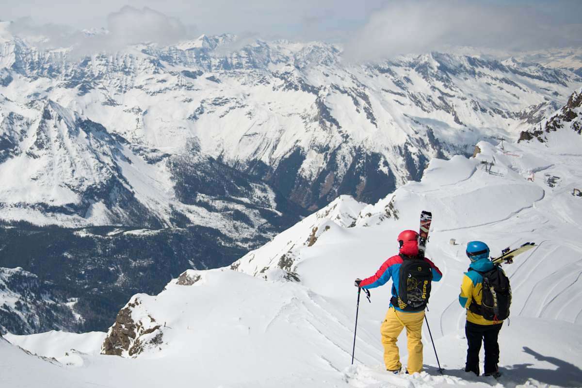 Privat führen Skitouren Magdalena in steiles und einsames Gelände