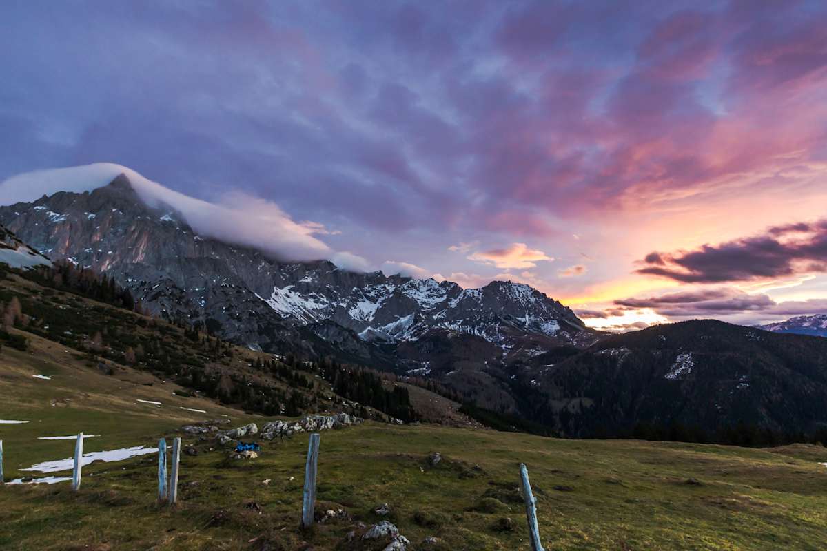 Sonnenaufgang in den Schladminger Tauern, Filzmoos
