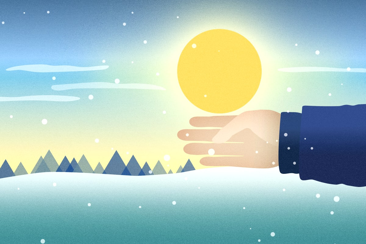 Sonnenuntergang messen