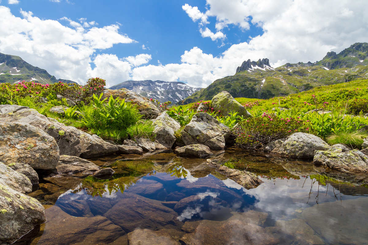 Kleiner Bergsee bei Rohrmoos im Untertal