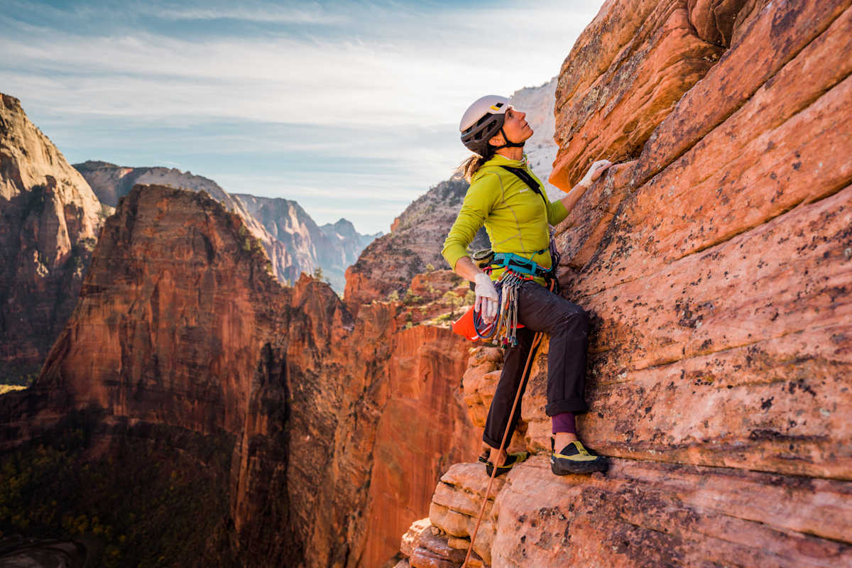 Steph Davis beim Klettern
