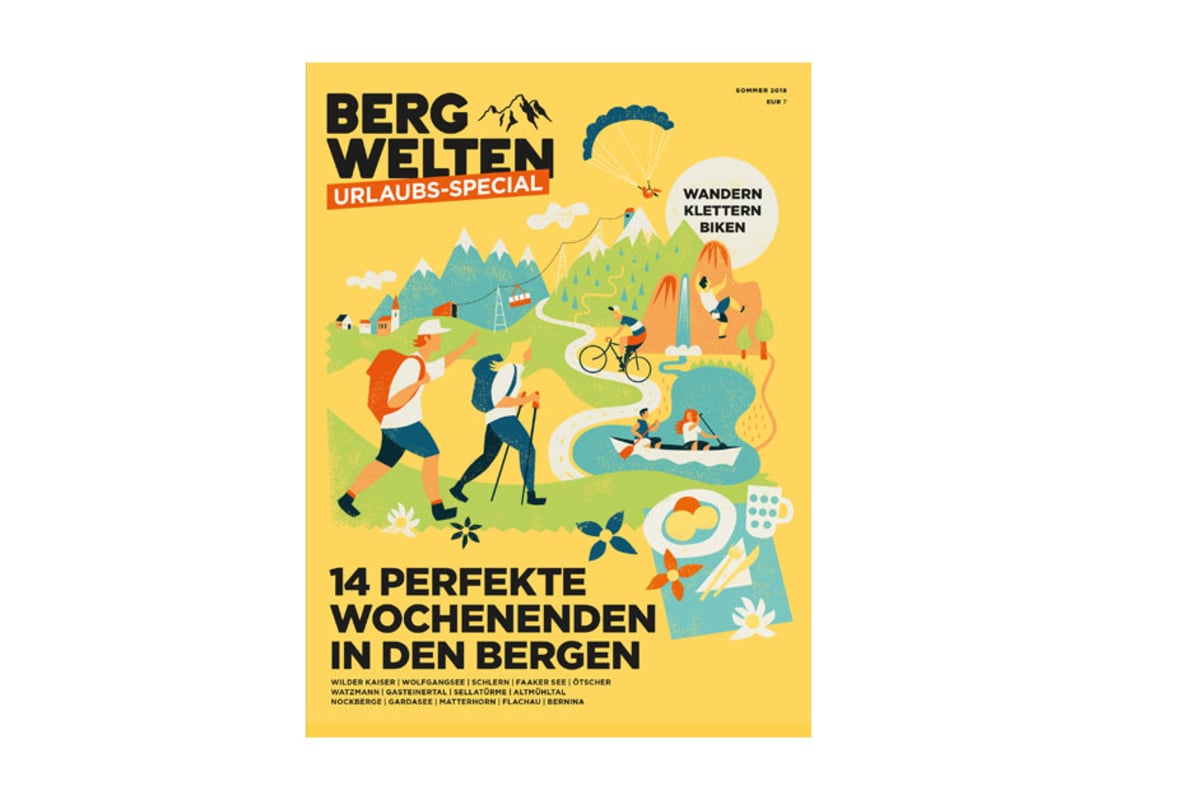 Cover des Bergwelten Urlaubs-Specials Sommer 2018