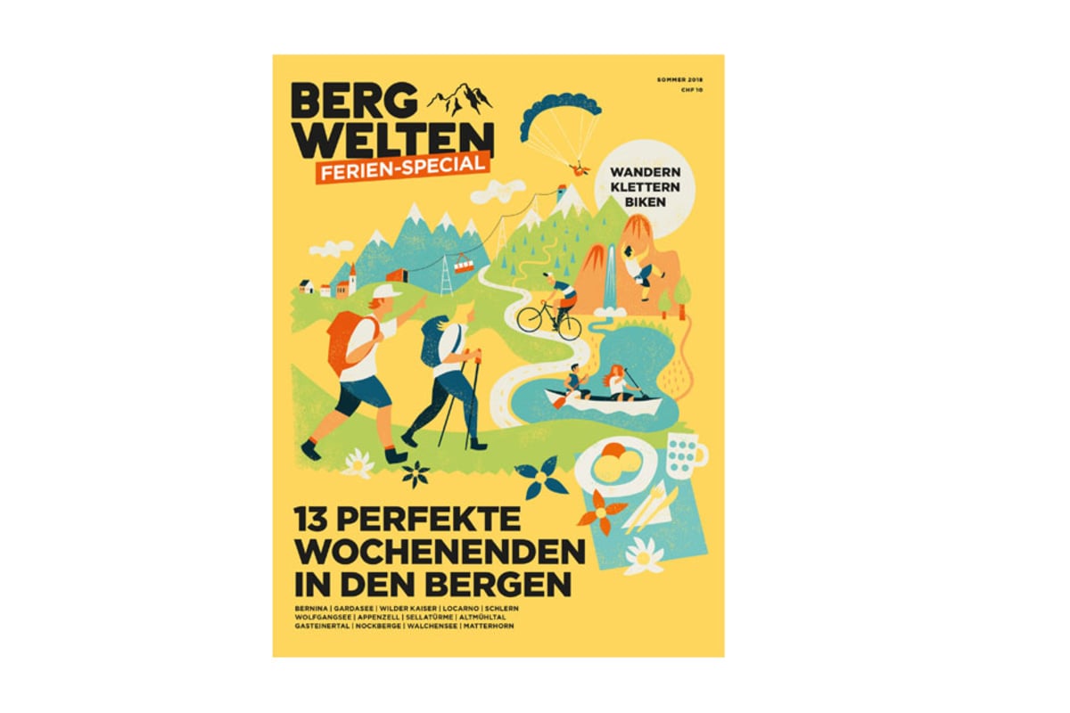 Cover des Bergwelten Urlaubs-Specials Sommer 2018