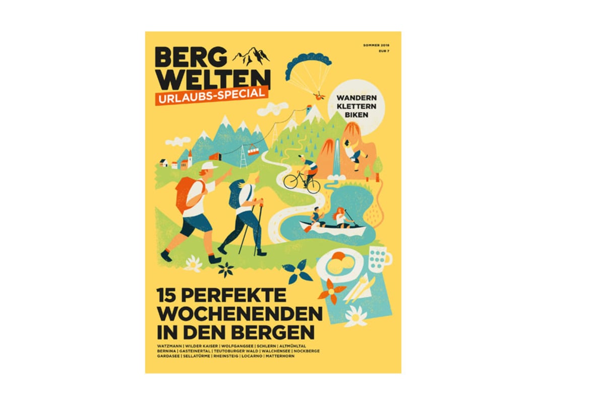 Cover des Bergwelten Urlaubs-Specials Sommer 2018