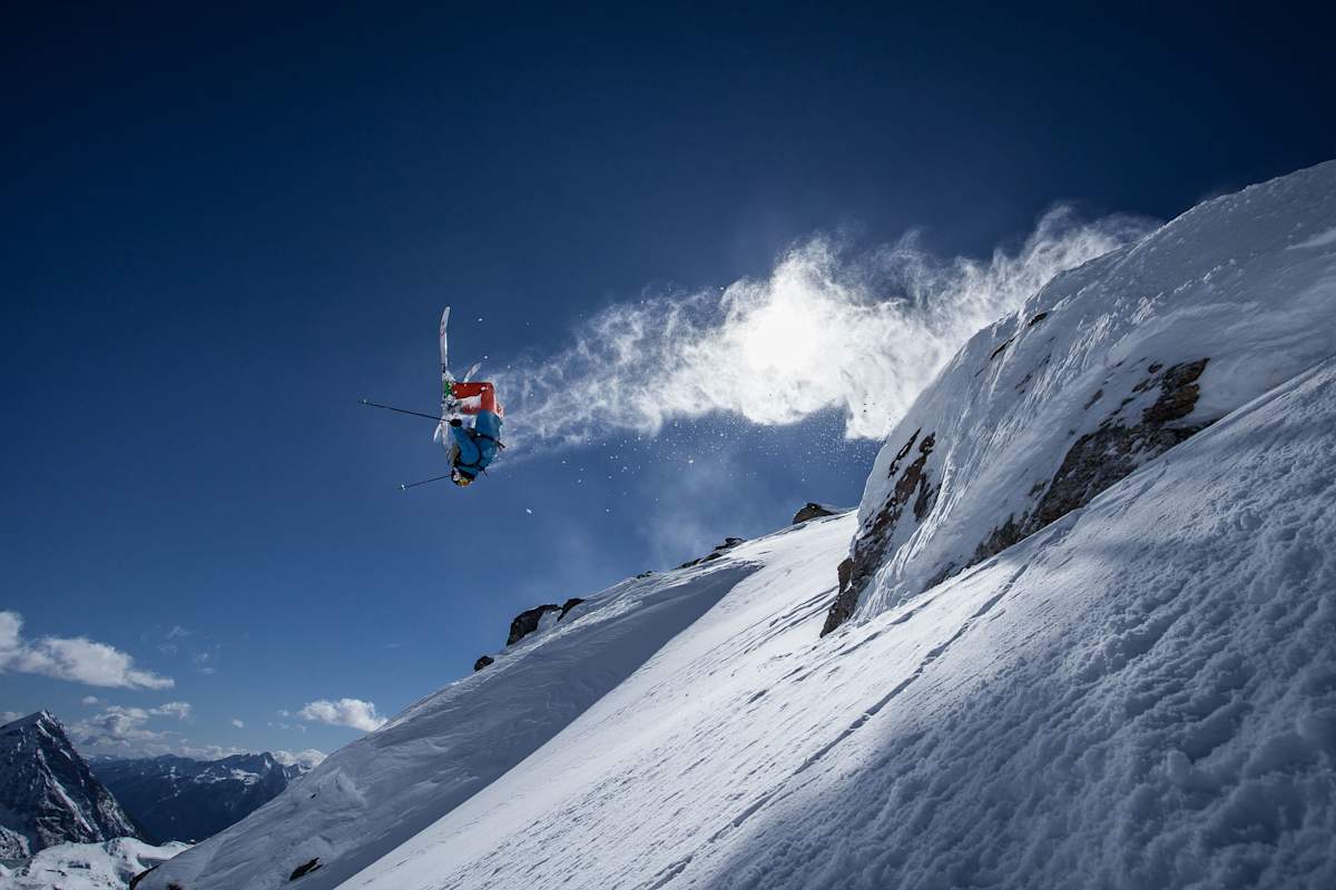 Thomas Gaisbacher beim Freeriden in den Hohen Tauern