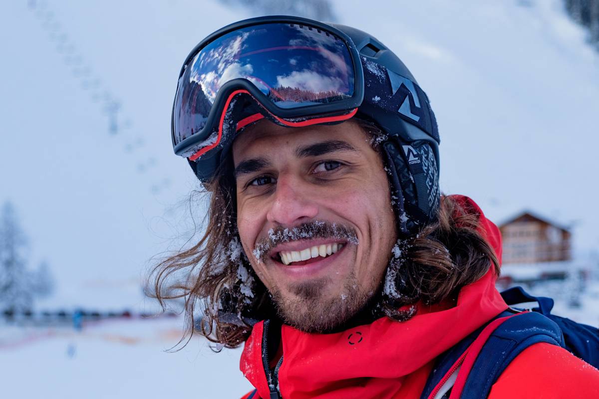 Lächelnder Freerider