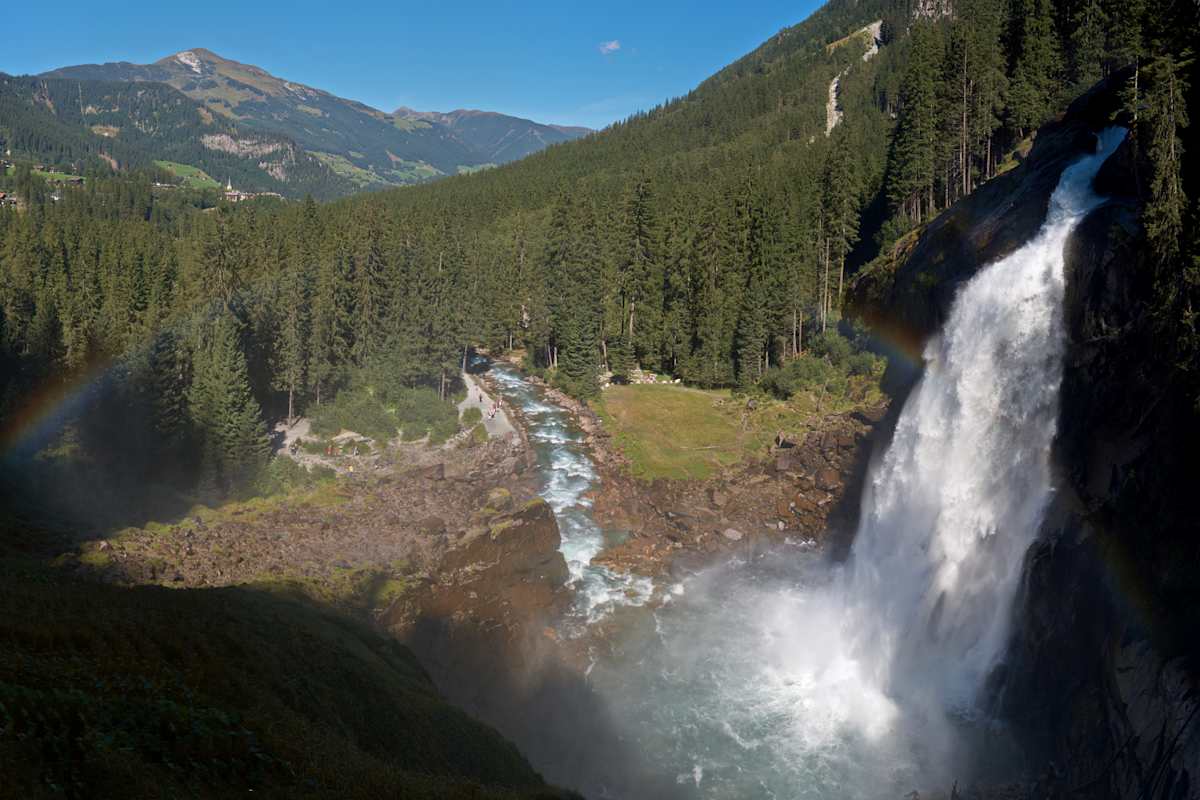 Die Krimmler Wasserfälle im Salzburger Pinzgau