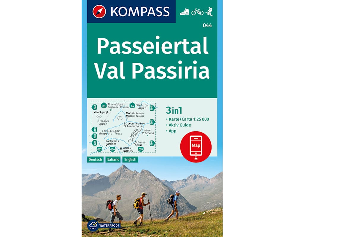 Die passende Wanderkarte zur Tour dazu: Passeiertal WK 044.
