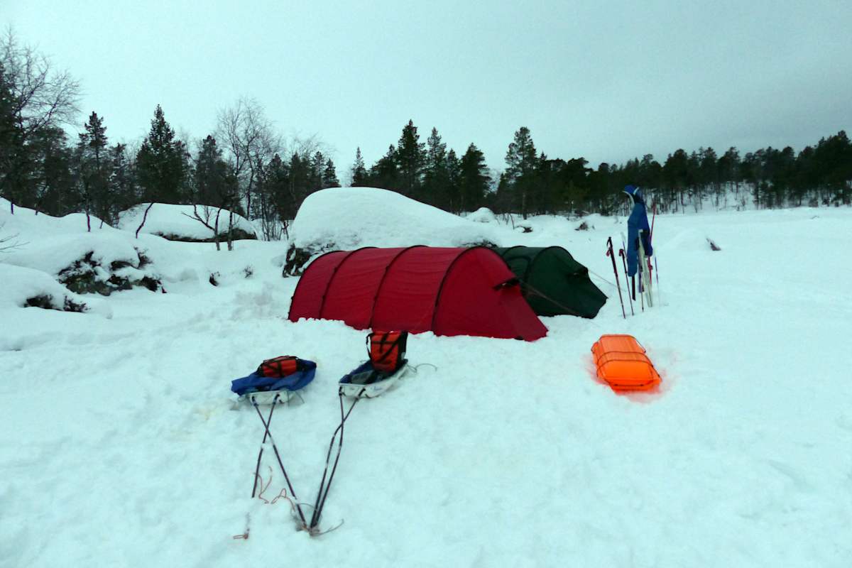 Skiwandern Inarisee Lappland