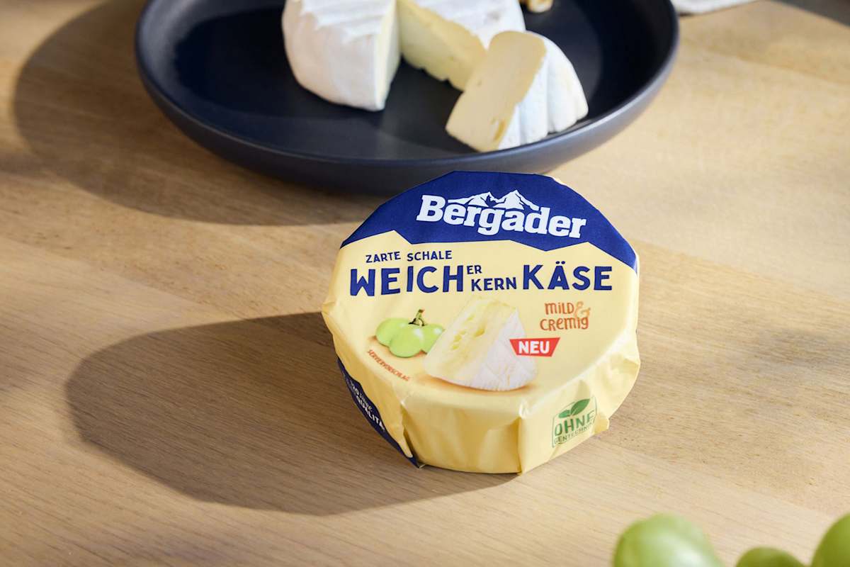 Weichkäse Verpackung Bergader