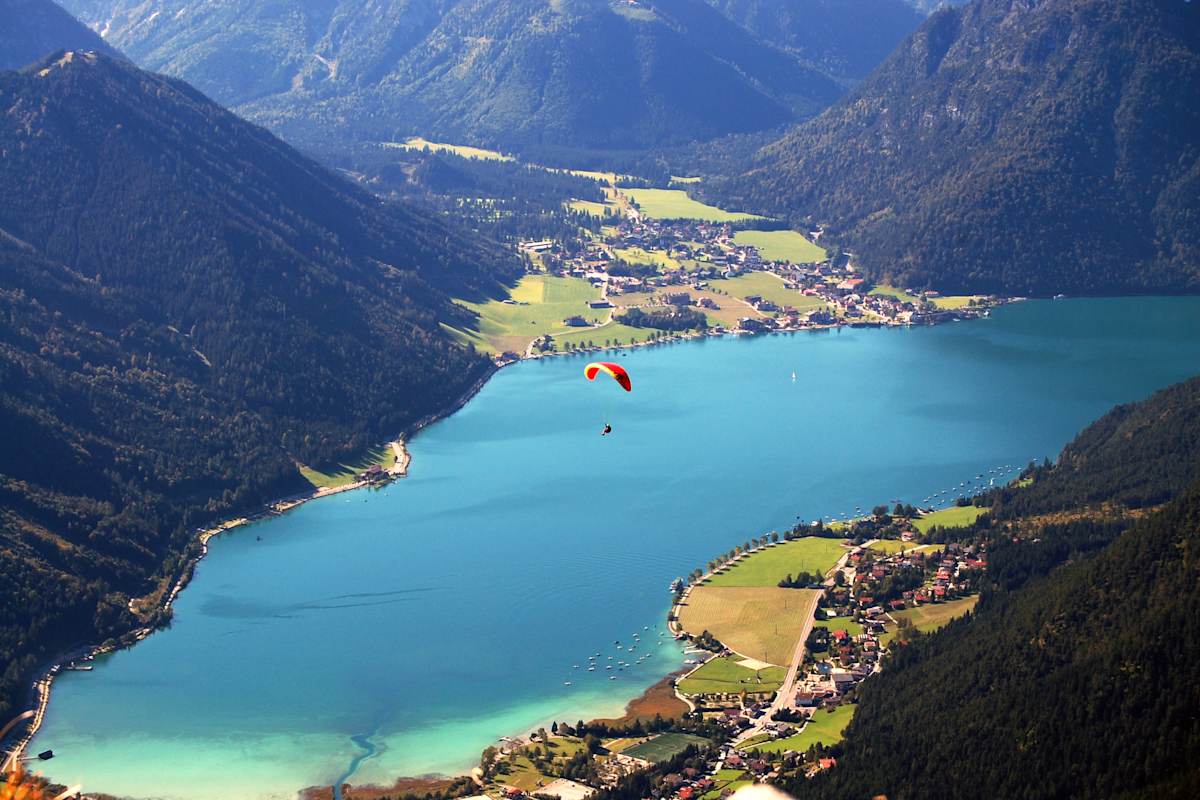 Hoch über dem Achensee muss die Freiheit wohl grenzenlos sein