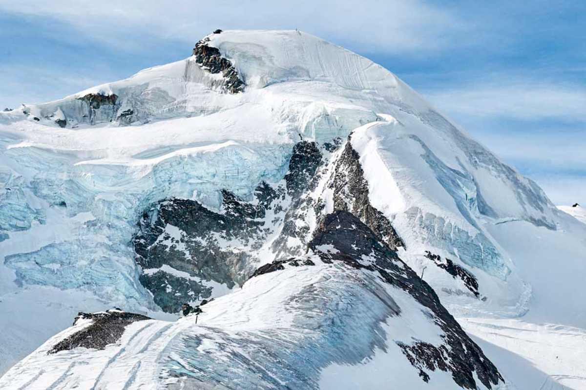 Das Allalinhorn von der Bergstation aus