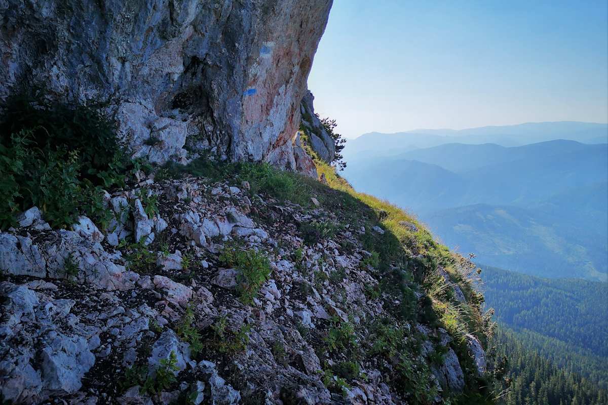 Am Amaliensteig ist Trittsicherheit gefragt.