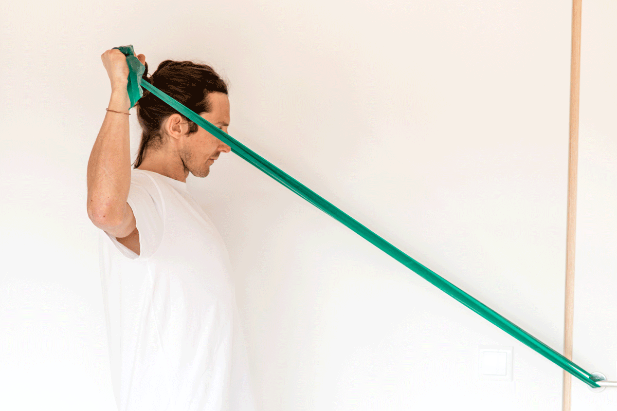 Aussenrotation mit dem Theraband