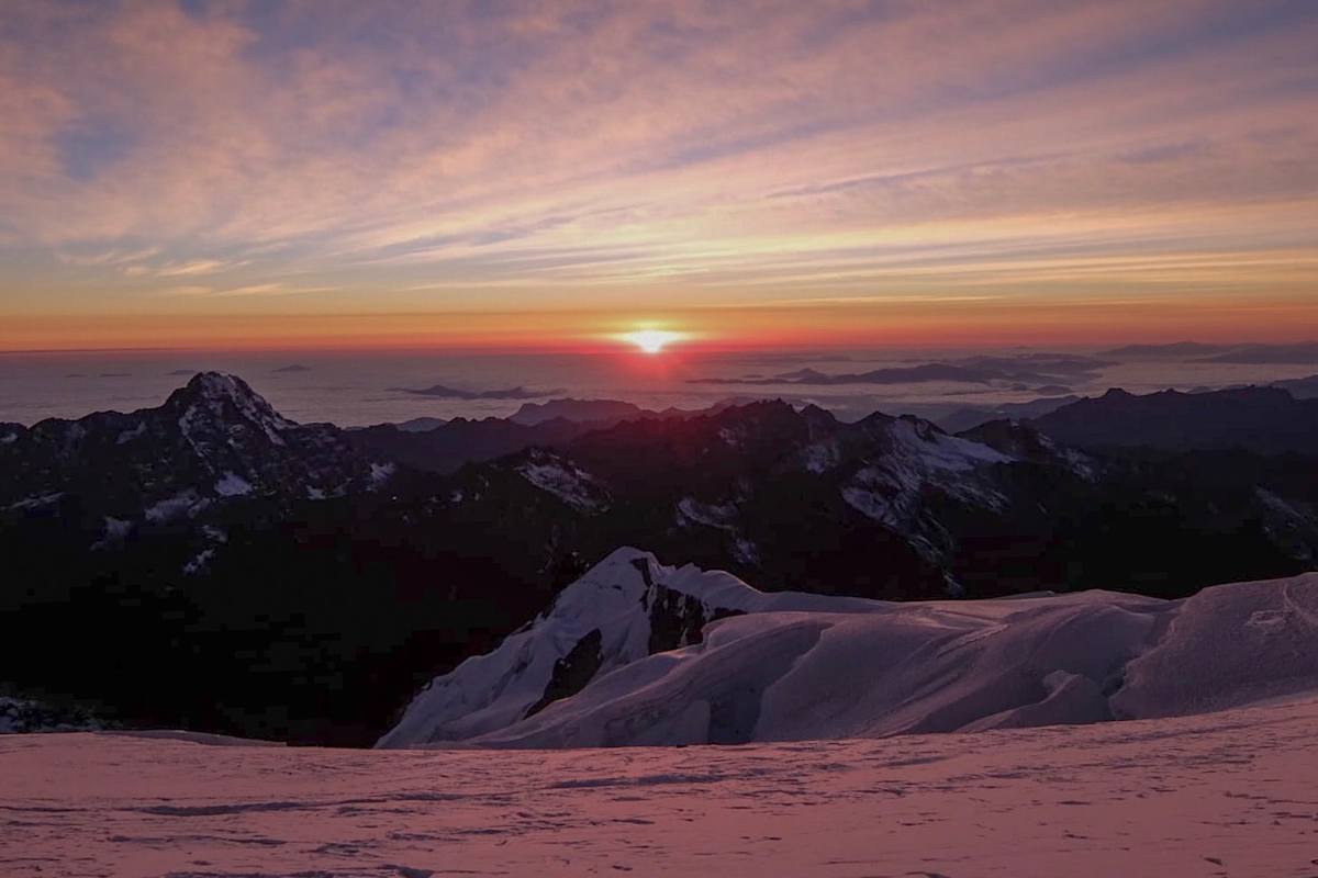 Sonnenaufgang Huayna Potosi