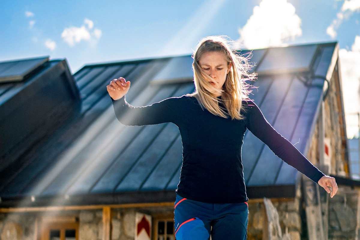 Ein Gast beim Sport.