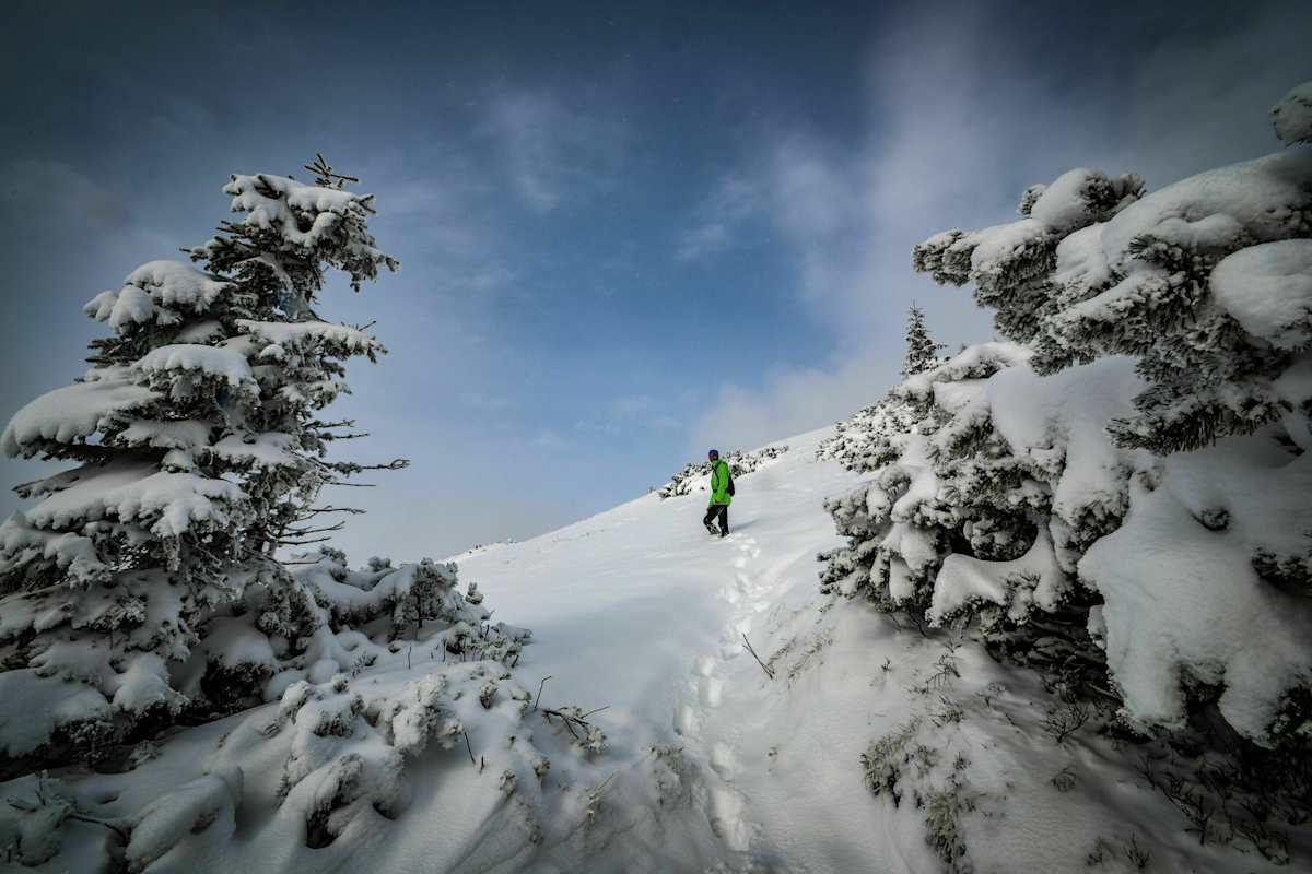 Schlenken in den Salzkammergut-Bergen in Salzburg