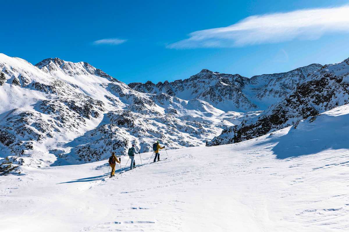 Am Staller Sattel beginnt die Skitour auf die Rote Wand