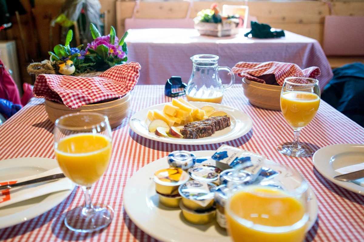 Ein Bergjause als Stärkung.