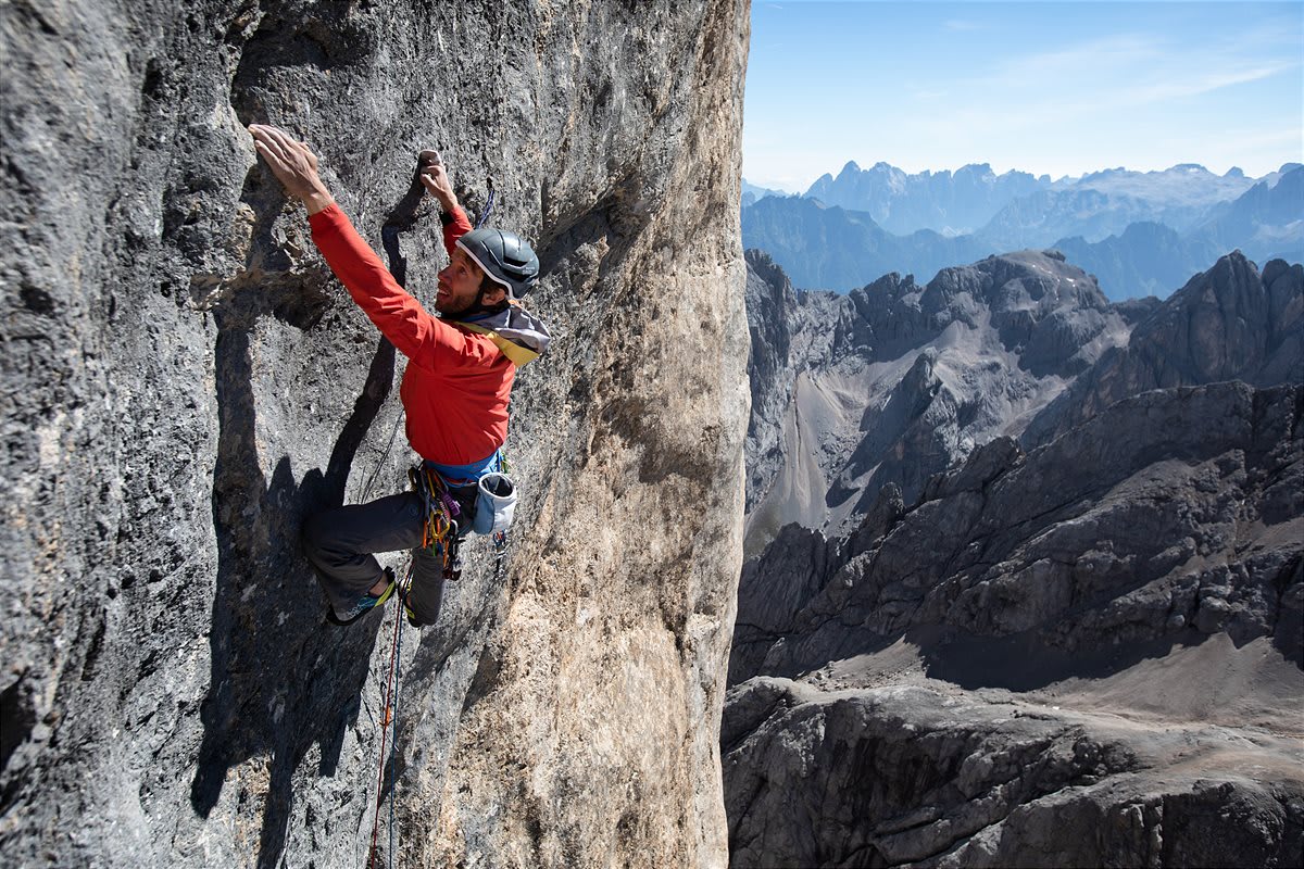 Much Mayr auf der Marmolata