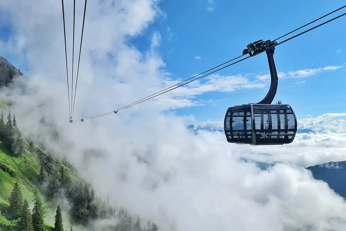 Eine Gondel in Zell am See.
