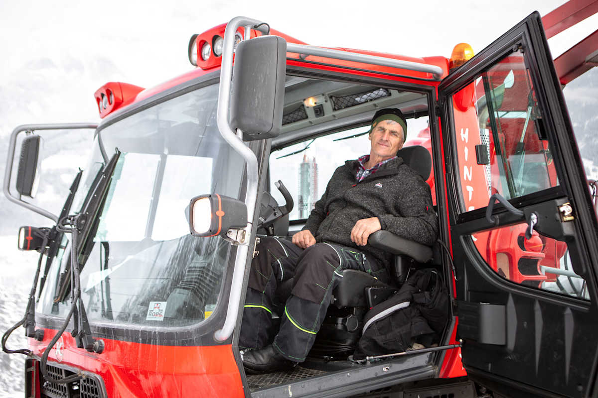 Peter Hörl, Pistenpräparator FIS Trainingsstrecke Hinterreit