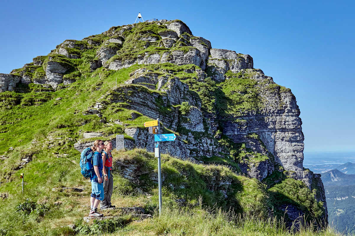 Wanderwege Beschilderung Schweiz Markierung