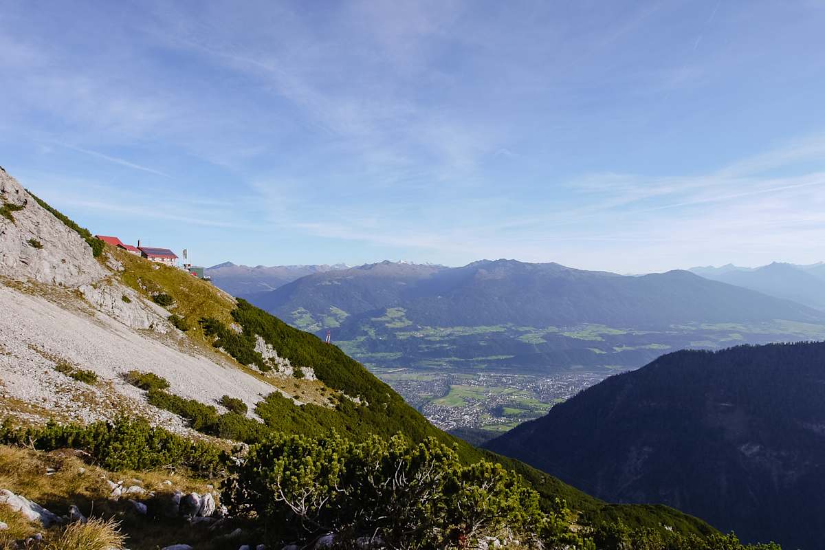 Blick über das Inntal von der Bettelwurfhütte