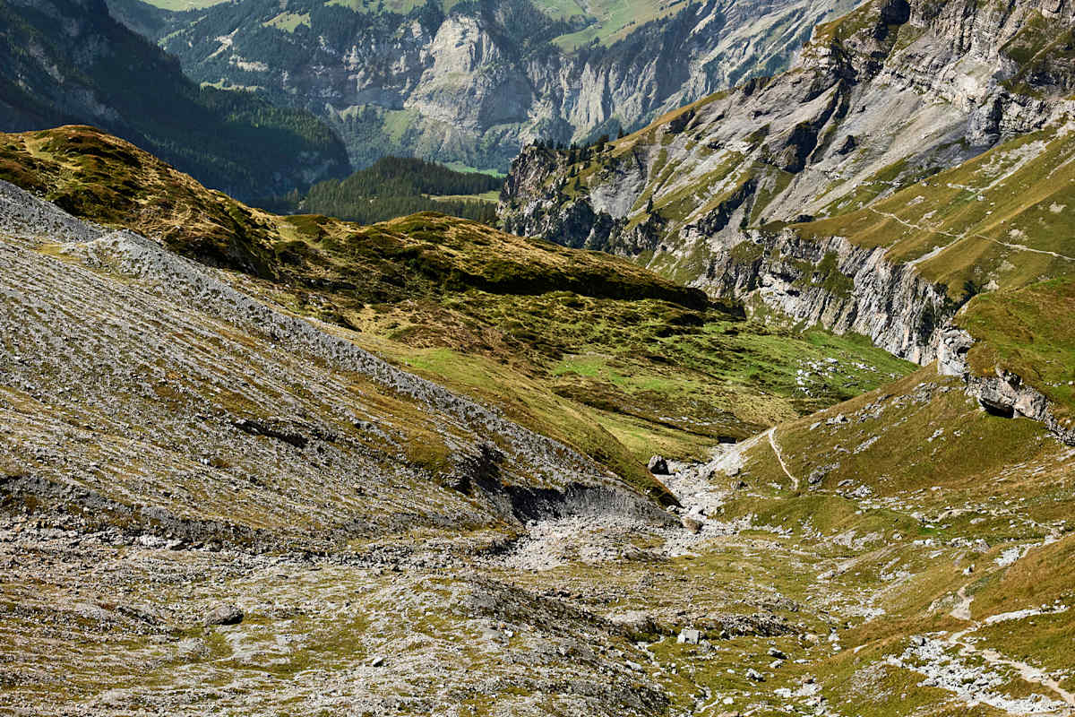 Wunderschönes Panorama in den Bergen.
