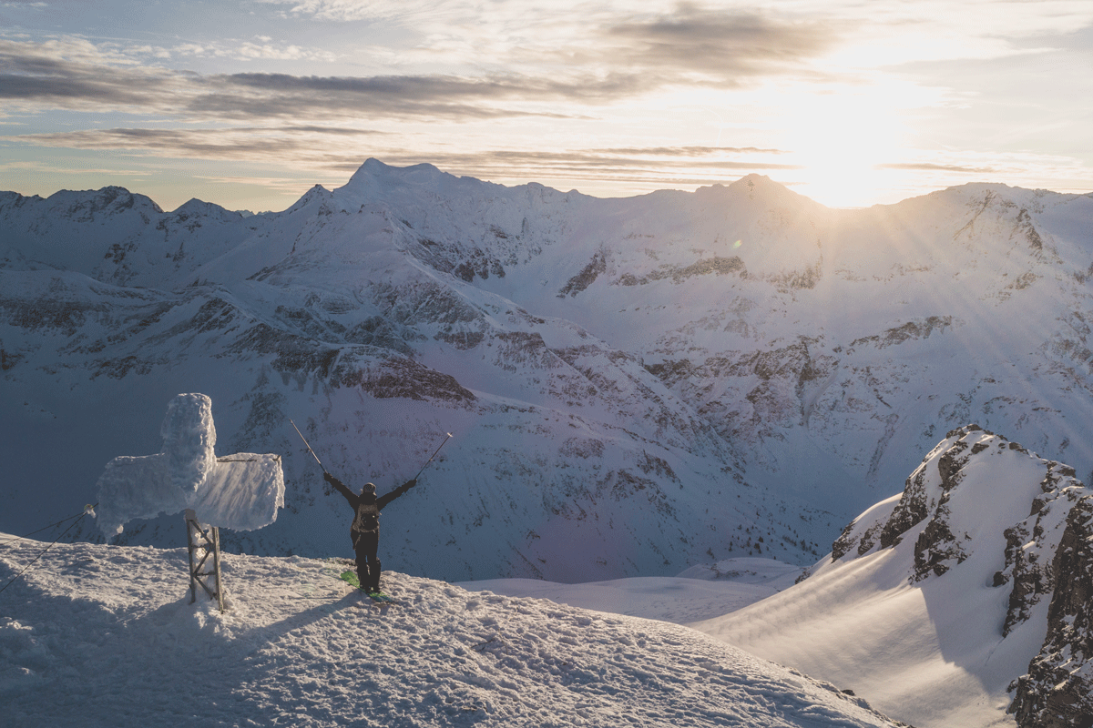 Wenn man sein Leben dem Skifahren widmet, dann wird man nicht bloß einmal mit solchen Ausblicken belohnt