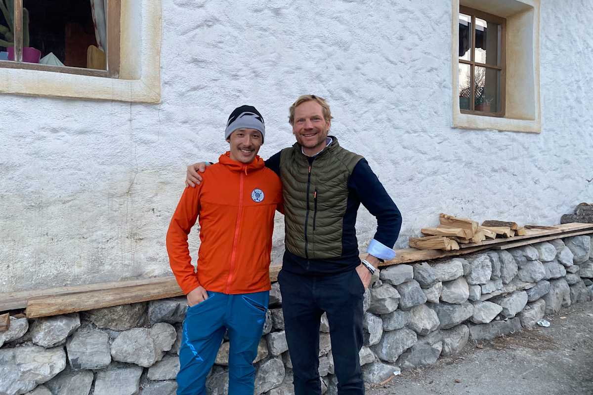 Die Alpinisten Prakash Sherpa und Benedikt Böhm