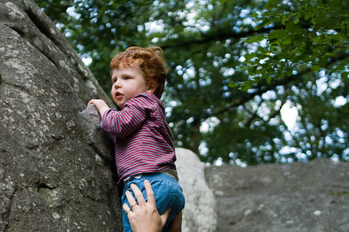 Bei Kinder ist es besser ganz knapp am Körper zu spotten