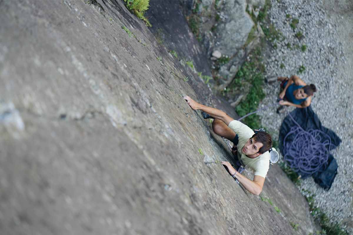 Die Kletterwand „Wonderwall“.