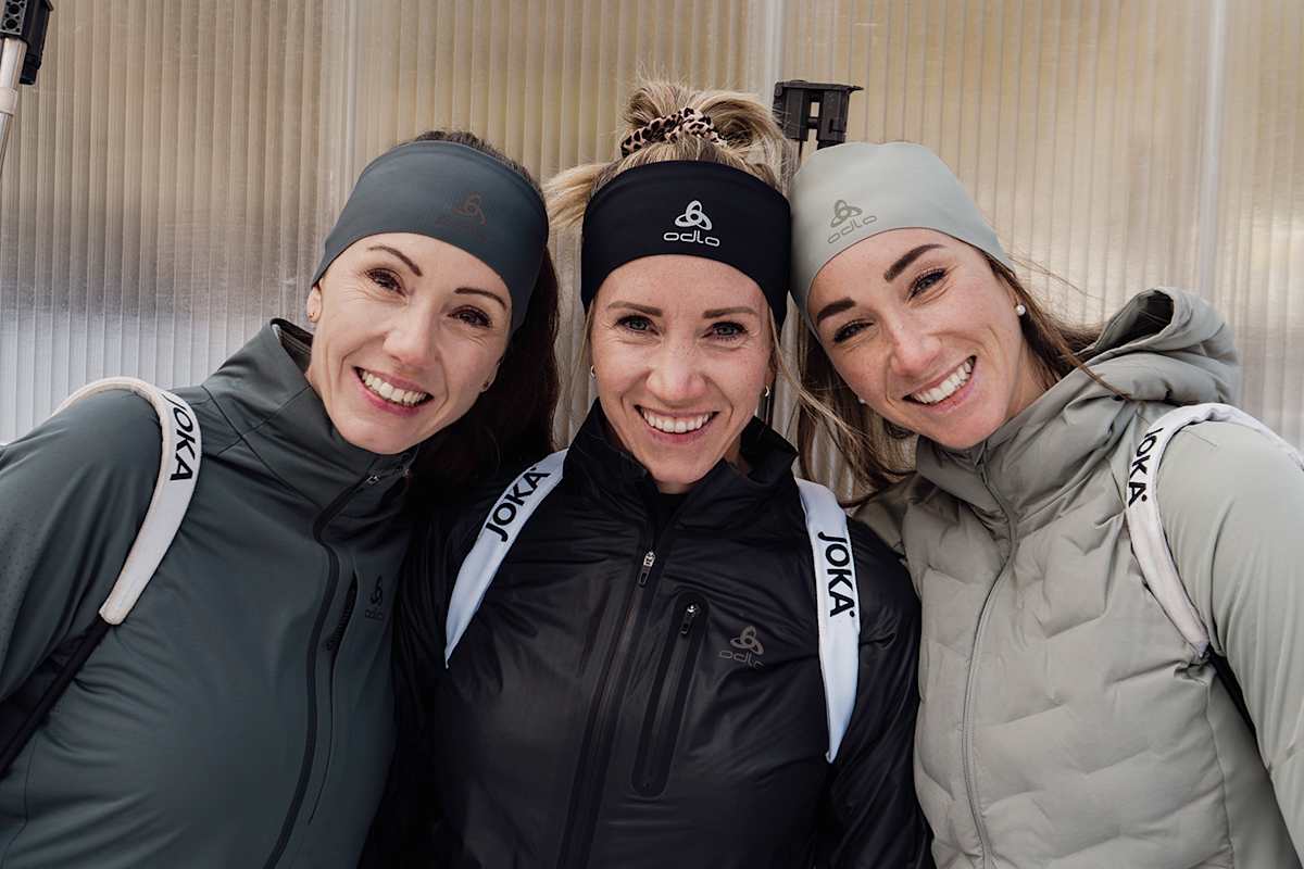 Die Schwestern Selina, Elisa und Aita Gasparin sind Odlo Markenbotschafterinnen.
