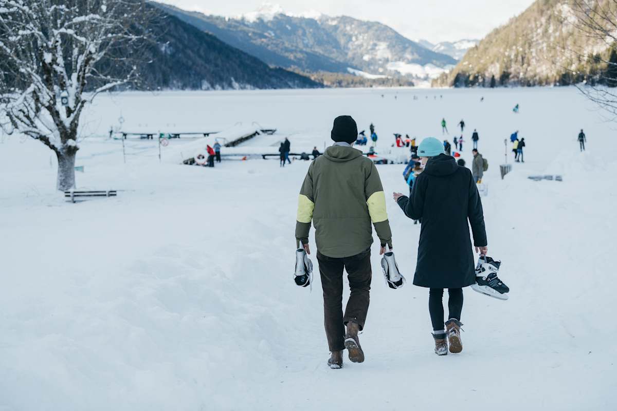 Eislaufen Weissensee Bergwelten